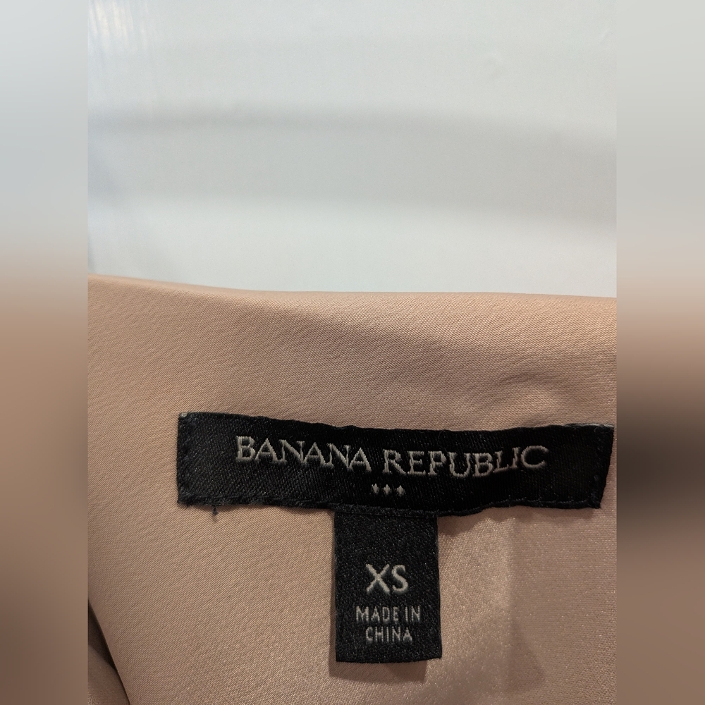 NWOT Banana Republic Tan Slip Satin Midi Dress | Xsmall - Picture 5 of 5